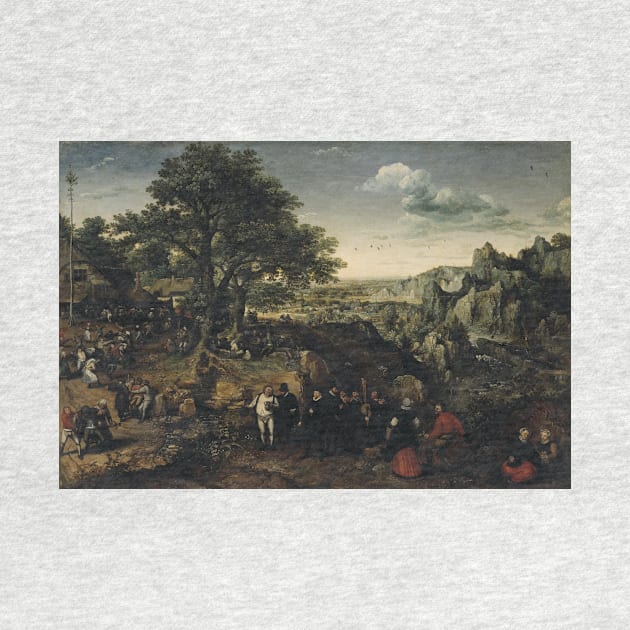 Landscape with a Rural Festival by Lucas van Valckenborch by Classic Art Stall